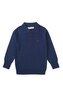 Tričko chlapecké Polo s dlouhým rukávem, Minoti, Retro 1, modrá - 98/104