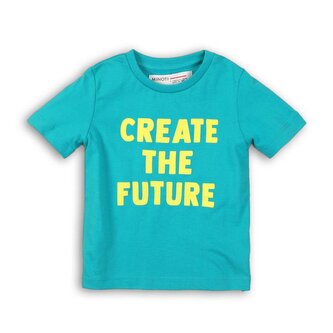 Tričko chlapecké s krátkým rukávem, Minoti, TB TSHIRT 3, tyrkysová - 68/80
