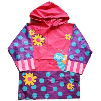 Pláštěnka PVC motýl, Pidilidi, PL0046-01, holka - 122/128