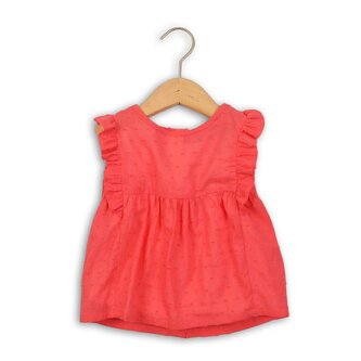 Tílko dívčí s volánky, Minoti, MEXICO 2, červená - 86/92