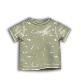 Tričko chlapecké s krátkým rukávem, Minoti, DESERT 9, khaki - 80/86