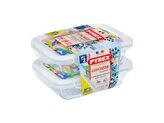 SADA OBDÉLNÍKOVÝCH DÓZ PYREX 2X0,8L, SKLO