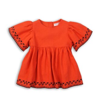 Tunika dívčí bavlněná, Minoti, Kenya 2, oranžová - 86/92