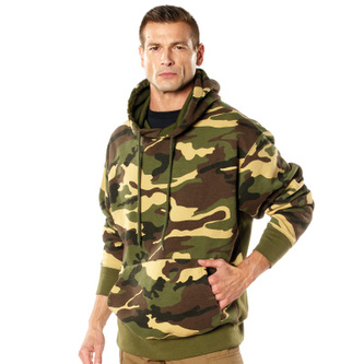 Mikina s kapucí Every Day Pullover, Rothco, Woodland Camo, M