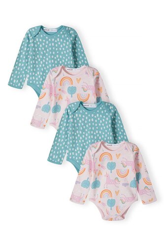Body kojenecké 4pack, Minoti, 16mbaby 8, holka - 74/80