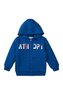 Mikina chlapecká s kapucí, Minoti, 7BZTHRU 2, modrá - 122/128