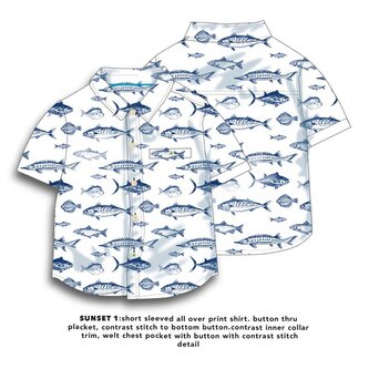 Košile chlapecká s krátkým rukávem, Minoti, Sunset 1, kluk - 86/92