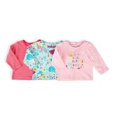 Tričko kojenecké s dlouhým rukávem 3pack, Minoti, Ladybug 4, holka - 68/74