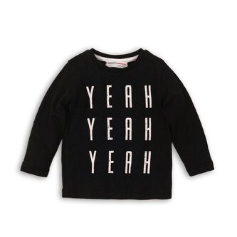 Tričko chlapecké s dlouhým rukávem, Minoti, YAY 1, černá - 68/80