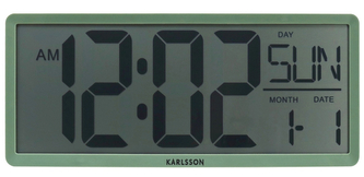 Digitální LCD hodiny 6020GR Karlsson 35cm