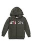 Mikina chlapecká s kapucí, Minoti, 7BZTHRU 6, khaki - 98/104