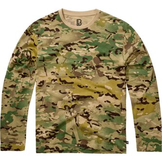 Pánské triko Premium Longsleeve Shirt, Brandit, tactical camo, XL