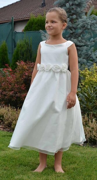 šaty slavnostní, družičkové, Pidilidi, PD950, krémová - 104