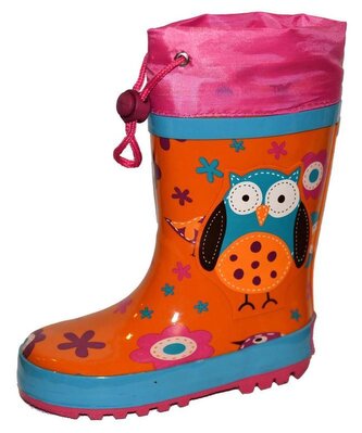 holínky dětské sova, Pidilidi, PL0055-17, oranžová - 29