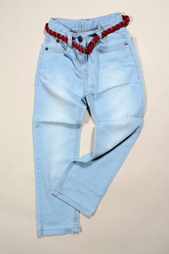 rifle dívčí s páskem, Wendee, DY25162-1, modrá - 98