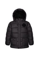 Kabát chlapecký nylonvý Puffa, Minoti, 11COAT 11, černá - 116/122