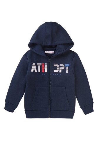 Mikina chlapecká s kapucí, Minoti, 7BZTHRU 4, modrá - 116/122