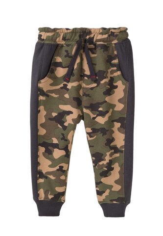 Tepláky chlapecké maskáčové, Minoti, King 4, khaki - 92/98