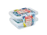 SADA OBDÉLNÍKOVÝCH DÓZ PYREX 2X0,8L, SKLO