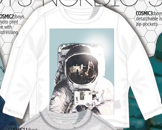 Tričko chlapecké s dlouhým rukávem, Minoti, COSMIC 2, bílá - 86/92