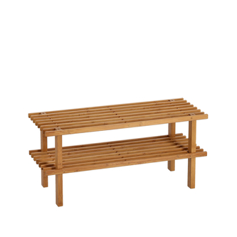 ZELLER Botník bambus 2 police 70x26x30cm