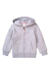 Mikina dívčí s kapucí, Minoti, 8GZTHRU 2, šedá - 92/98