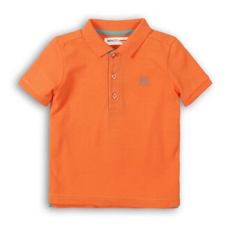 Tričko chlapecké Polo s krátkým rukávem, Minoti, 1POLO 6, oranžová - 86/92