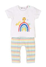 Kojenecký set - tričko a tepláky, Minoti, Smiling 1, bílá - 56/62