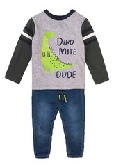 Chlapecký set - tričko a kalhoty džínové, Minoti, Mite 5, kluk - 86/92