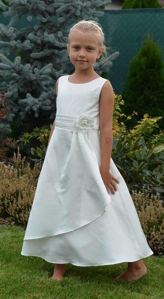 šaty slavnostní, družičkové, Pidilidi, PD953, krémová - 104