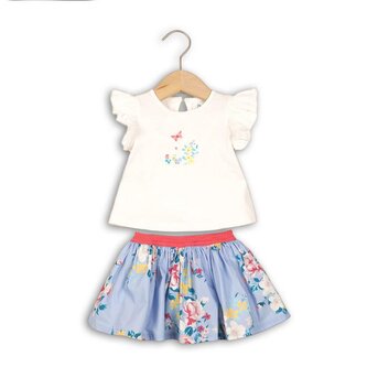 Dívčí set, tričko a sukně, Minoti, ROSE 5, holka - 62/68