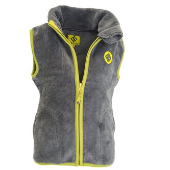 vesta dětská chlupatá se stojáčkem, Pidilidi, PD1140-09, šedá - 98