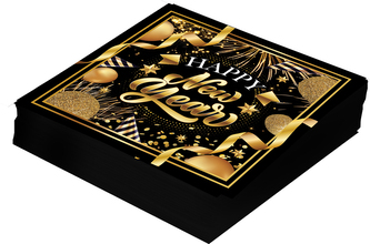 20 ubrousků HAPPY NEW YEAR 16X16 CM