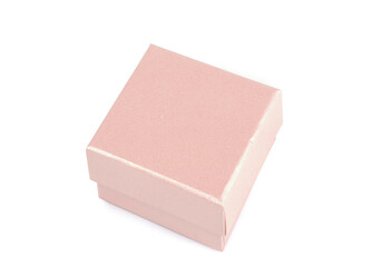 Krabička na šperky 5,5x5,5 cm - 12 ks - 1 pudrová perleť