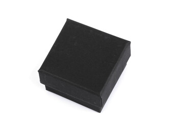 Krabička na šperky 5,5x5,5 cm - 12 ks - 2 černá mat