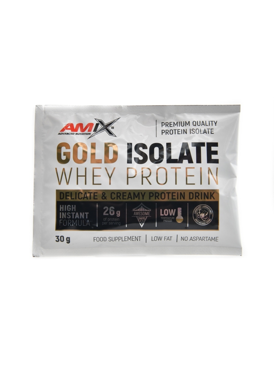 Amix - Gold Whey protein isolate 30g - natural čokoláda