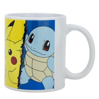 Keramický hrnek 325 ml - Pokémon Pikachu, Squirtle, Charmander, Bulbasaur