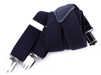 Dětské šle jednobarevné - 1 ks - 2 modrá temná