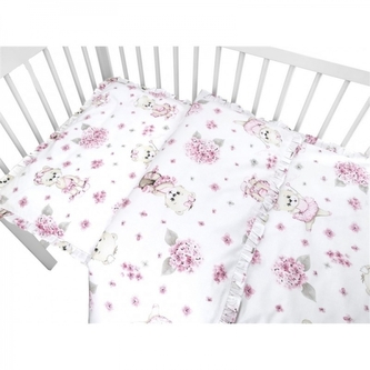 2-dílné bavlněné povlečení Míša Baletka - růžová, 135 x 100; 135x100