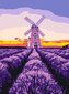 Malowanie po numerach - Wiatrak i lawenda 30x40cm