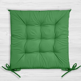 Zahradní prošívaný podsedák na židli GIARDINO zelená 40x40 cm Mybesthome
