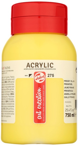 Farba akrylowa 750ml Primary Yellow 275 Art Creation, Talens