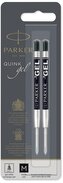 Wkład do długopisu żelowy czarny M  2szt. blister, Parker