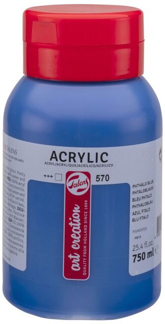 Farba Akrylowa 750ml Phthalo Blue 570 Art Creation, Talens
