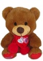 MEDVÍDEK SE SRDÍČKOVOU ŠÁLOU - 25 CM