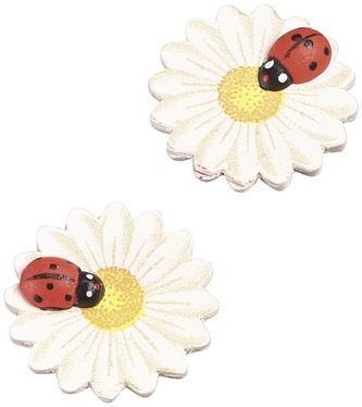 Elementy drewniane Kwiatki z biedronką op. 8 szt. 21-80024 60, Knorr Prandell