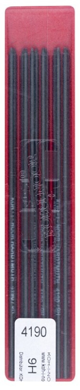 Grafity 2.0mm 9H op. 12 pręcików 4190, Koh-I-Noor