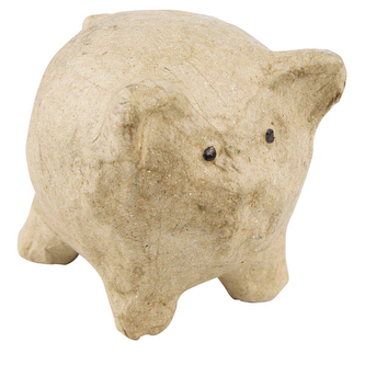 Figura Świnka mała okrągła - 7,3 x 6,5 x 6,3 cm. AP125, Decopatch