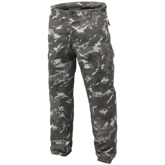 Ranger kalhoty BDU, Mil-Tec, Black Digital, XL