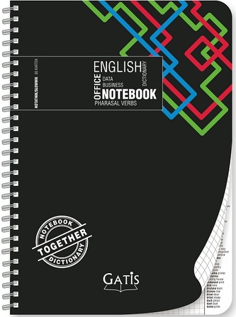 Kołonotes A4 80k Black&Color spirala plastikowa, Gatis